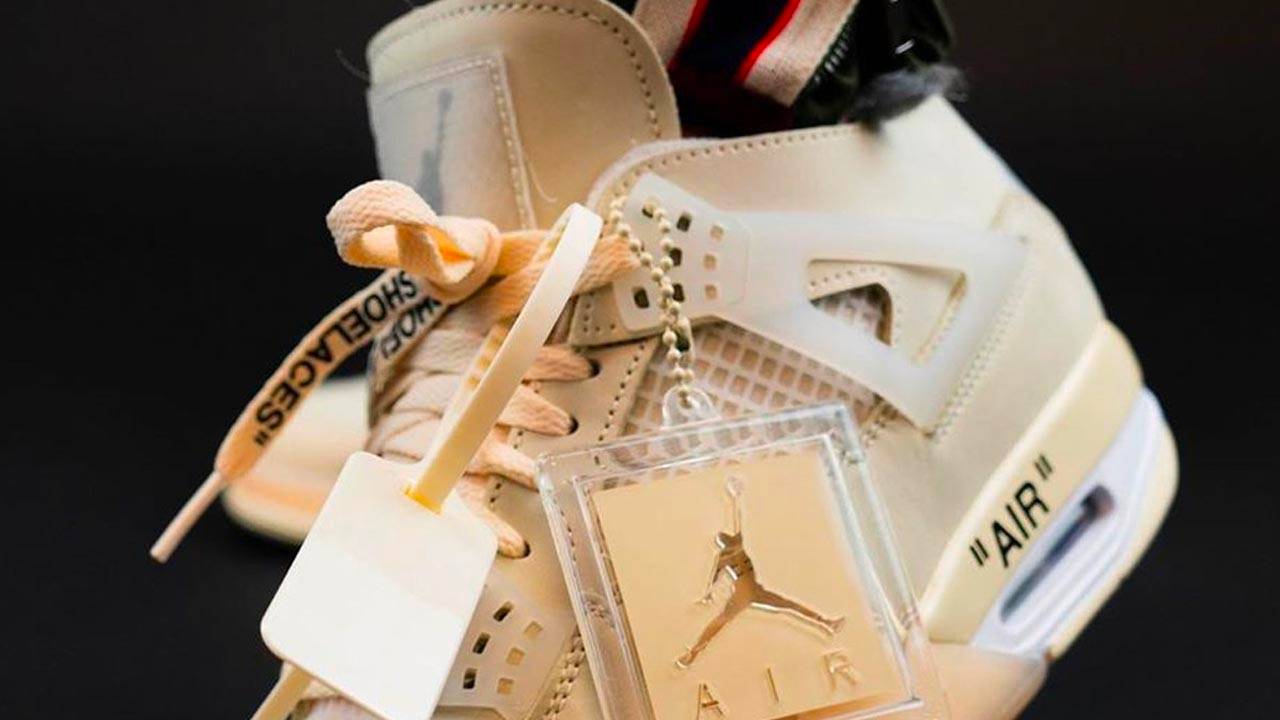 Off-White x Air Jordan 4 "Sail"