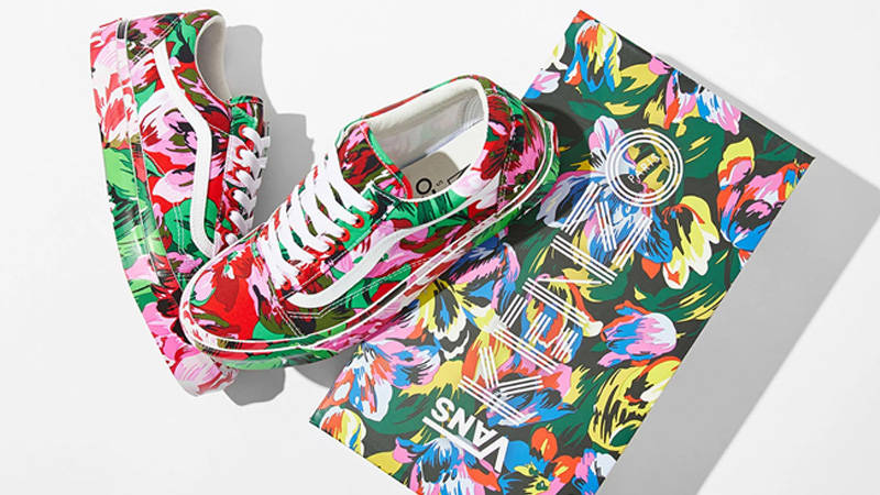 Kenzo x Vans Vault OG Old Skool LX Floral Red