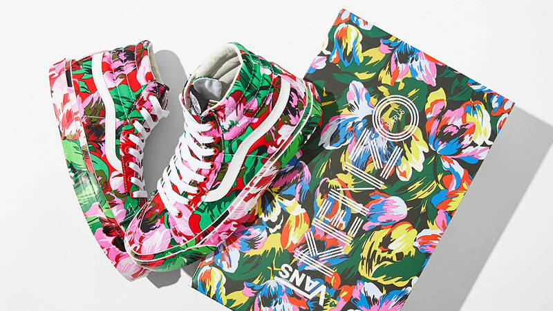 Kenzo x Vans Vault OG SK-8 Hi LX Floral Red