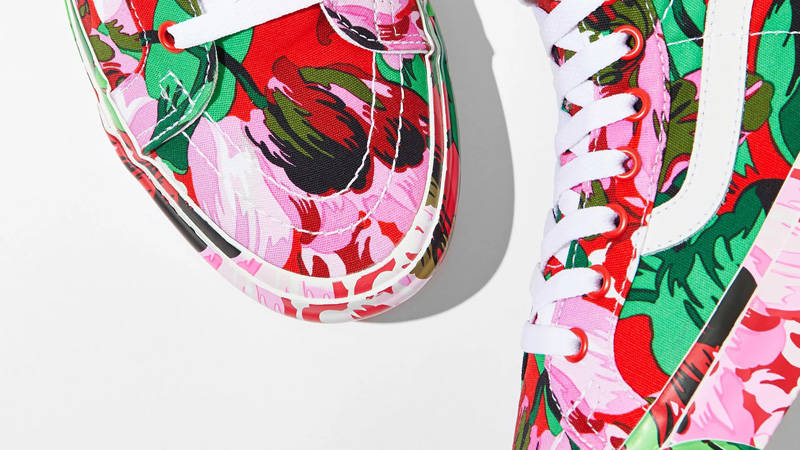Kenzo x Vans Vault OG SK-8 Hi LX Floral Red