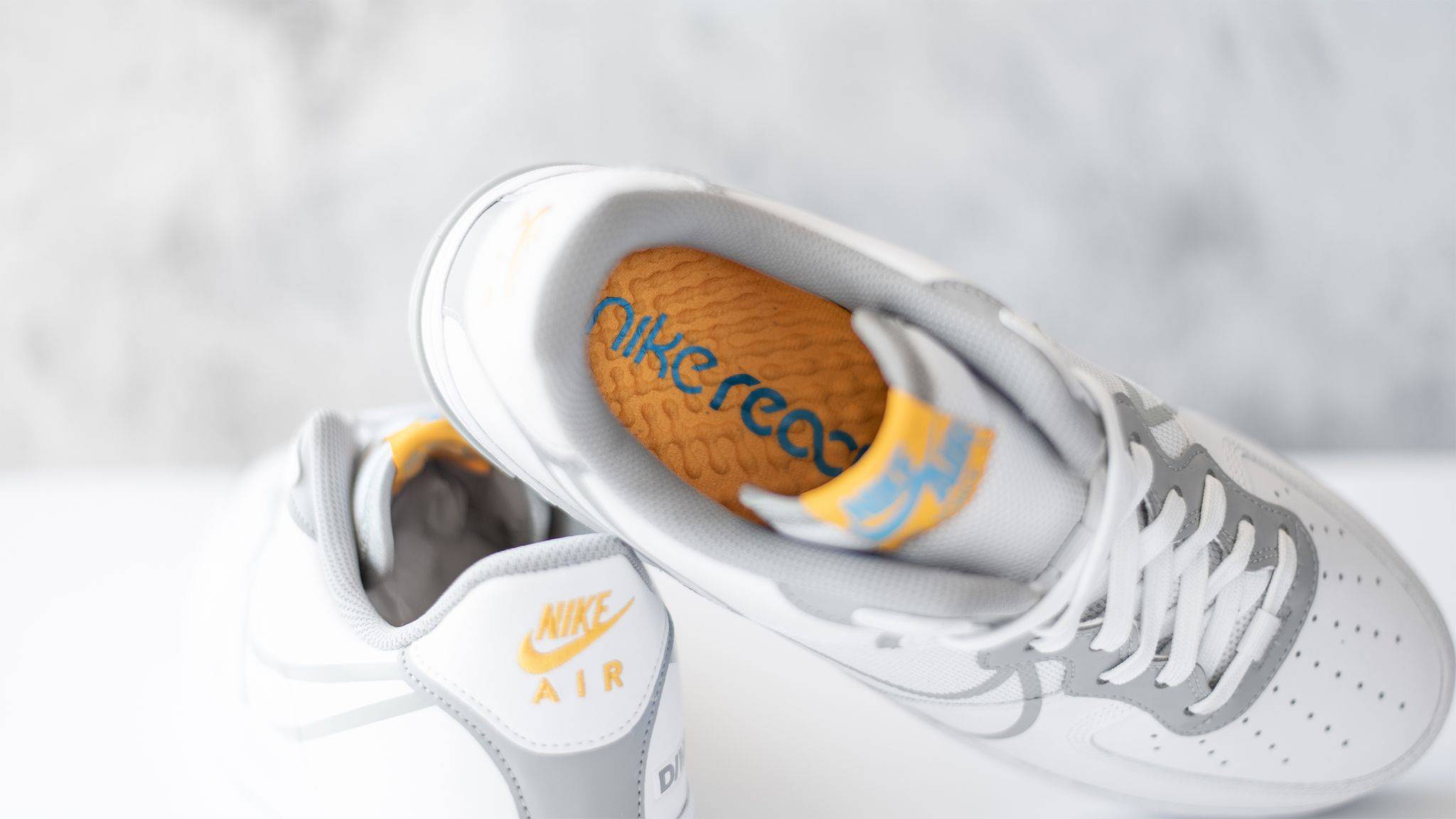 The Nike Air Force 1 React "White/Grey" is Super Clean