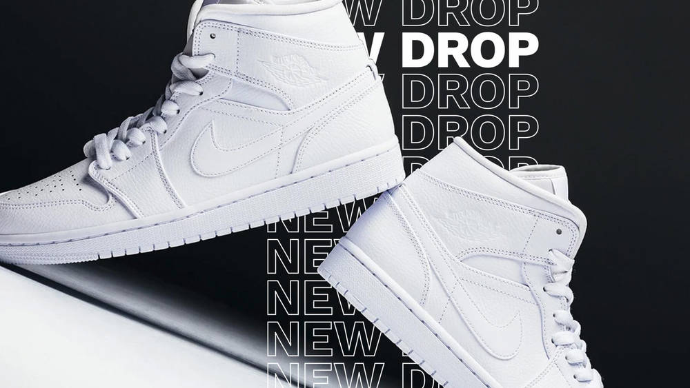 Image via Feature The Air Jordan 1 Mid "Triple White" is This Season's Must-Cop!