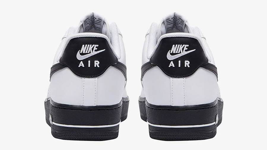 nike air force 1 black with white bottom