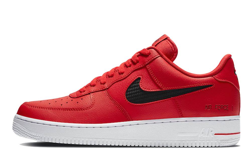 black air force 1 red tick