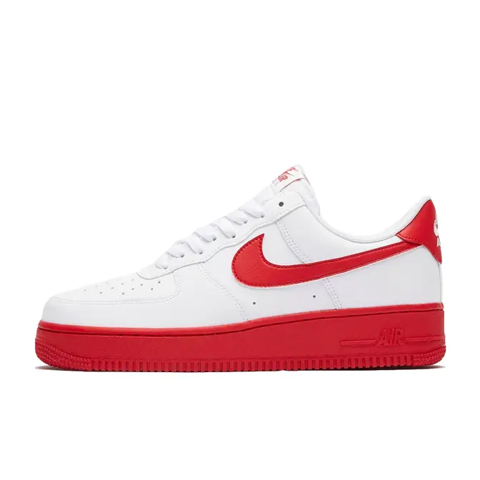 red and white nike air force 1 low