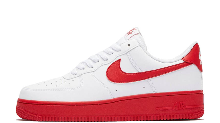 nike air force red and white