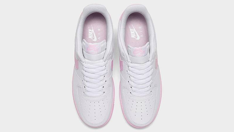 air force 1 white with pink bottom