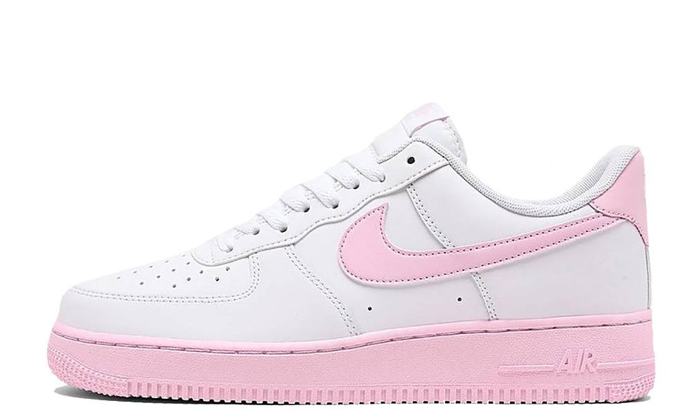 air force white pink foam