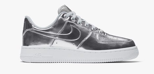 Nike Air Force 1 Metallic Silver