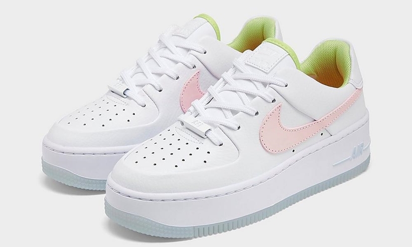 Nike Air Force 1 Sage White Pink Quartz.