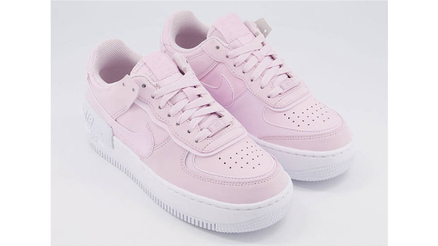 nike air force 1 shadow trainers pink foam white