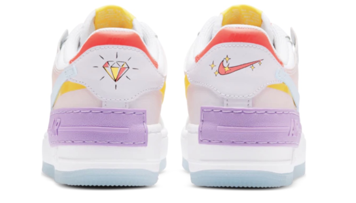 Nike Air Force 1 Shadow White:Hydrogen blue
