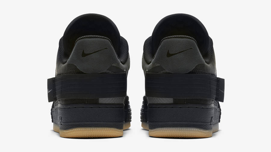 nike air force gum sole black