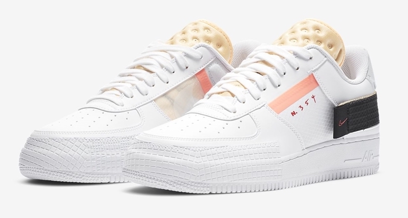 Nike Air Force 1 Type White Meon Tint Front