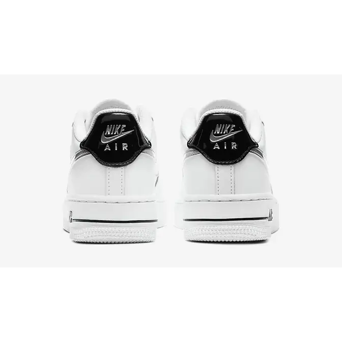 Nike Air Force 1 Low White Black Metallic Silver GS | Where To Buy ...