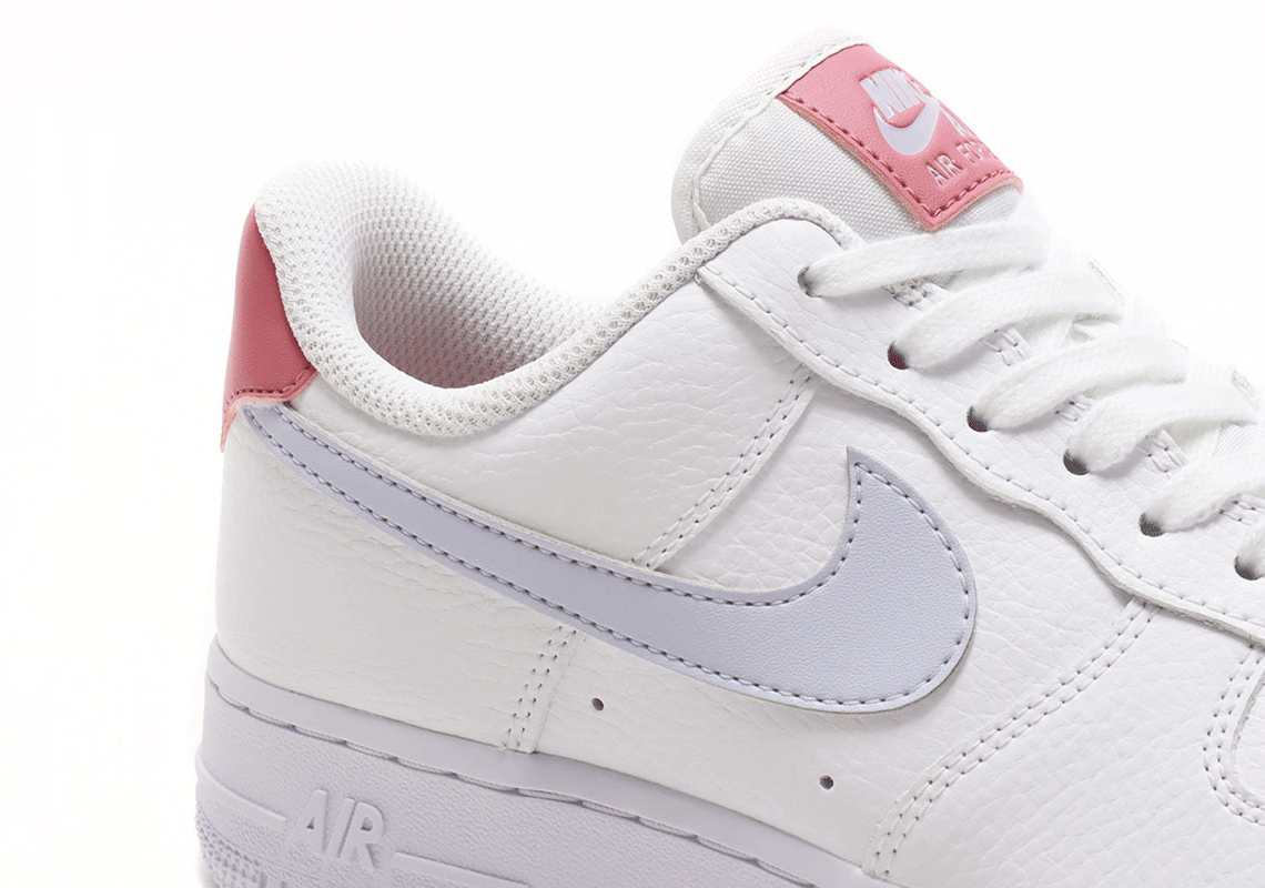Nike Air Force 1 White Desert Berry swoosh