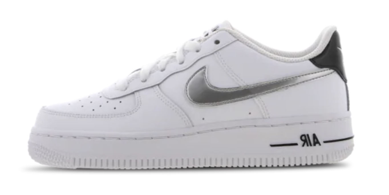 Nike Air Force 1 White Metallic Silver