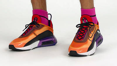 Nike Air Max 2090 Magma Orange On Foot