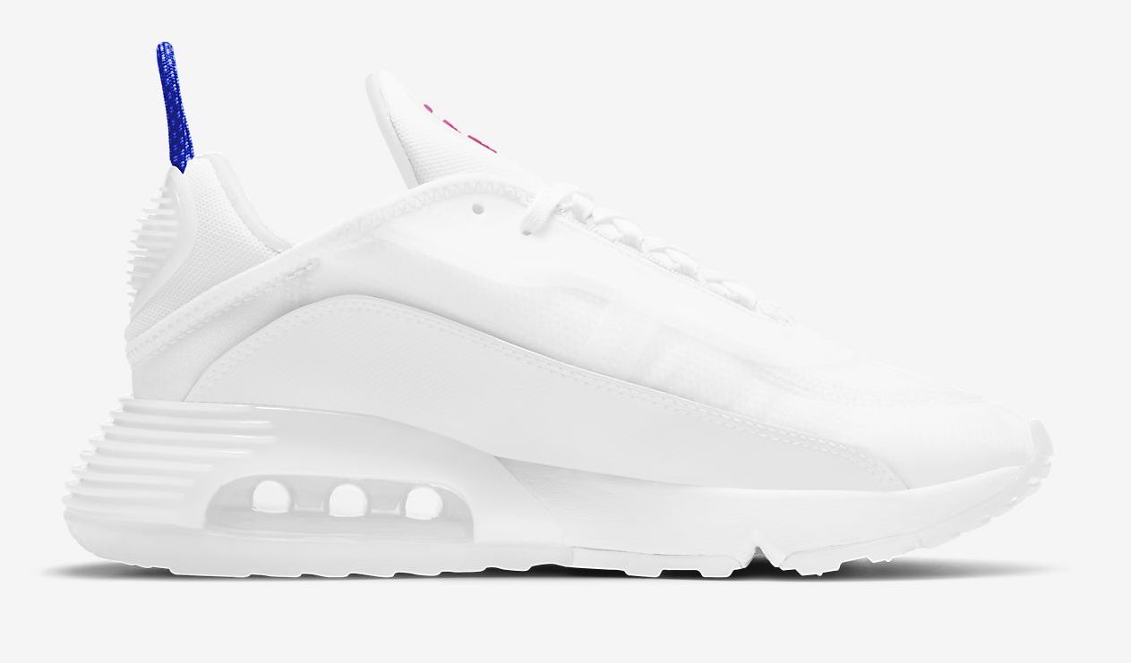 Nike Air Max 2090 White Racer Blue Side