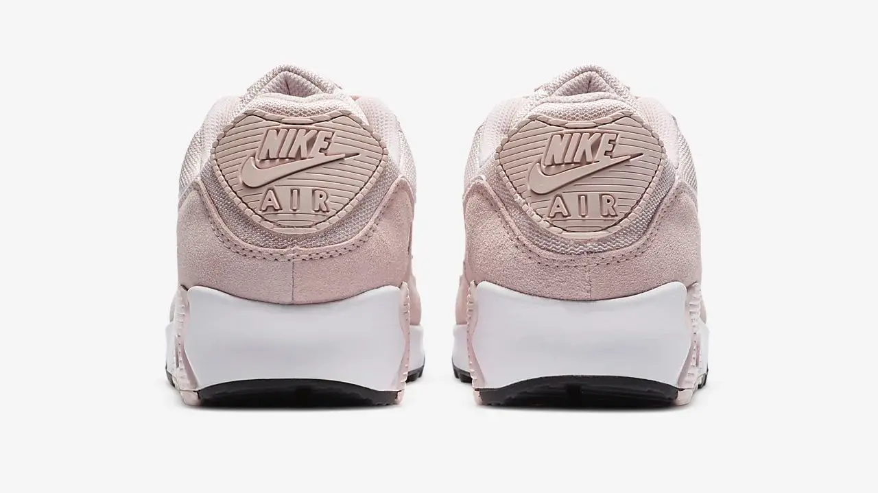 Nike air max 90 velvet trainers in outlet rose