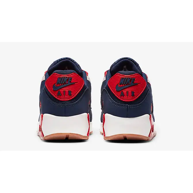 Air max 90 outlet navy blue and red