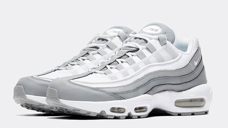 gray and white air max 95