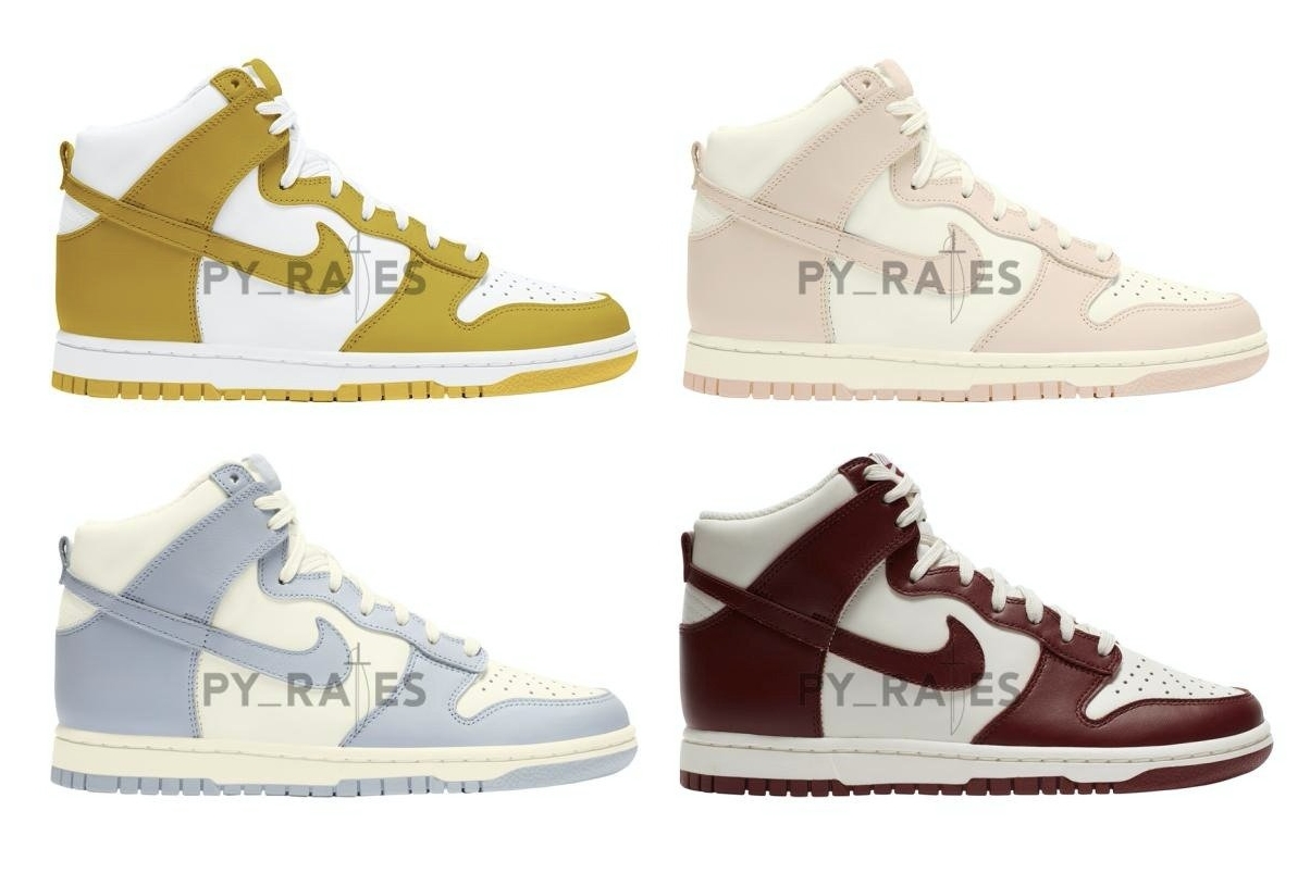Nike Dunk High women's colourways