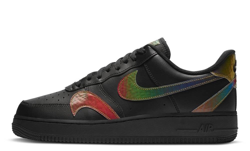 Nike Force 1 Low Black Multi toebox