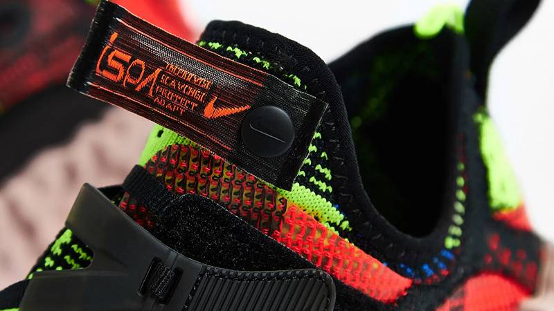 Nike ISPA OverReact Black Volt Closeup