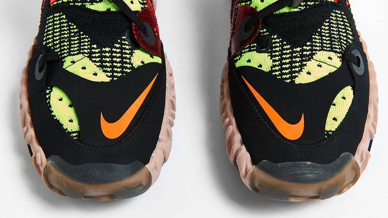 nike ispa overreact black red volt