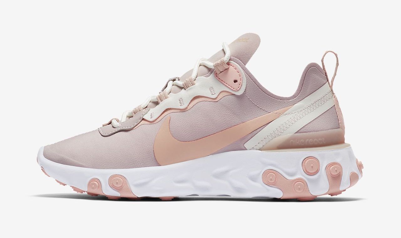 Nike React Element 55 Platinum Violet side