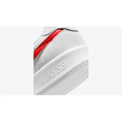 Nike SB Adversary White Red CJ0887-105 heel