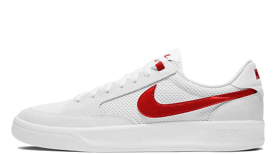 nike white red shoes