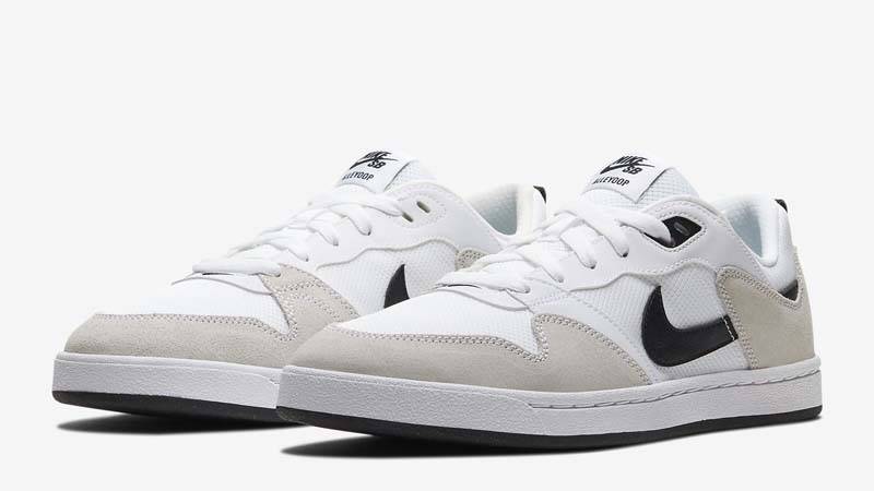 Nike SB Alleyoop White Black Front