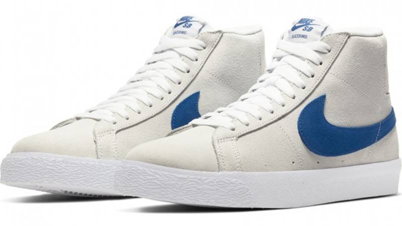 Nike SB Zoom Blazer Mid White Cerulean 864349-104 front