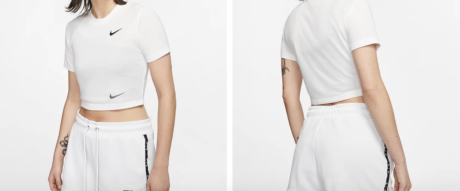 Nike Sportswear Crop Top White.