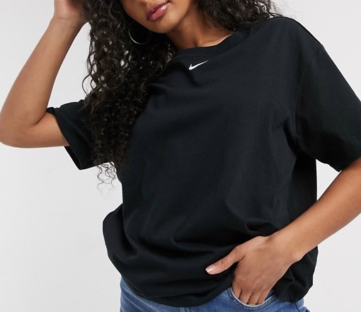 Nike Swoosh Logo T-Shirt Black