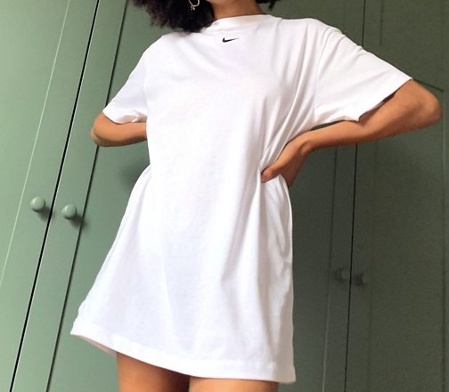 Nike Swoosh Logo T Shirt White