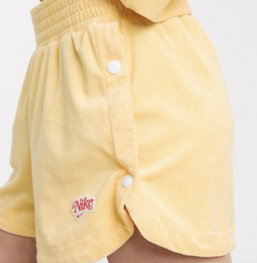 Nike Terry Towelling Shorts Topaz Gold