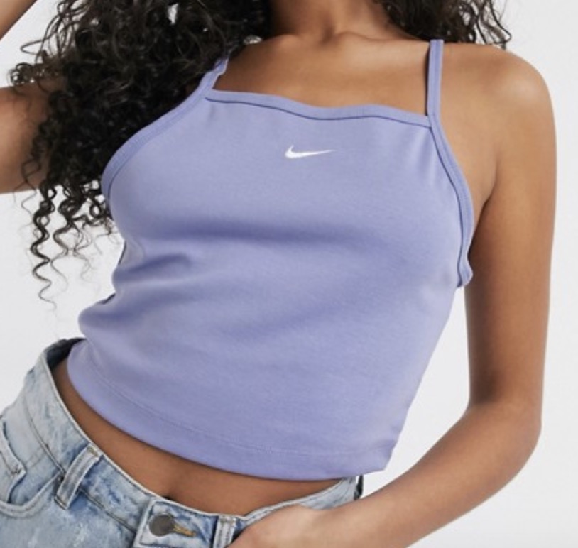 Nike Vest Crop Top Blue