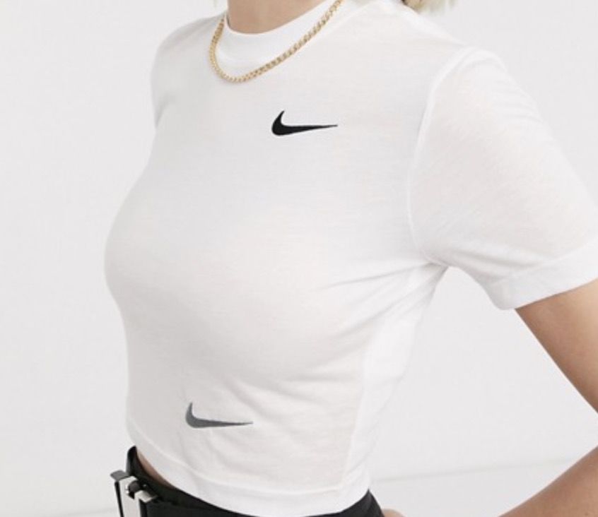 Nike White Crop Top
