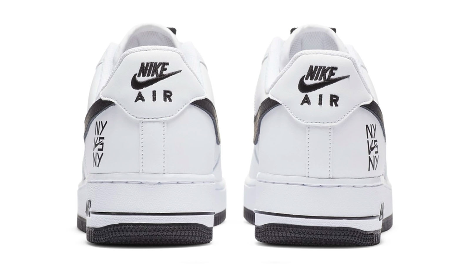 Nike air force 1 ny vs ny heel shot