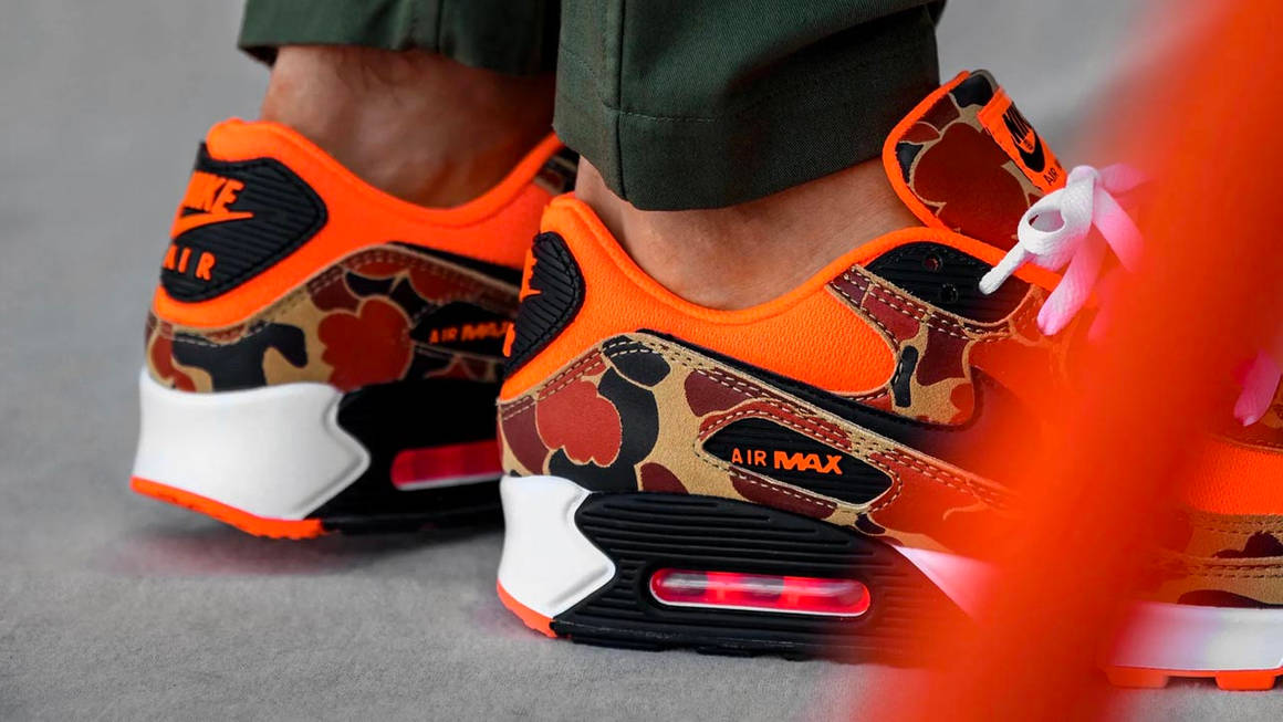 orange duck camo air max 90