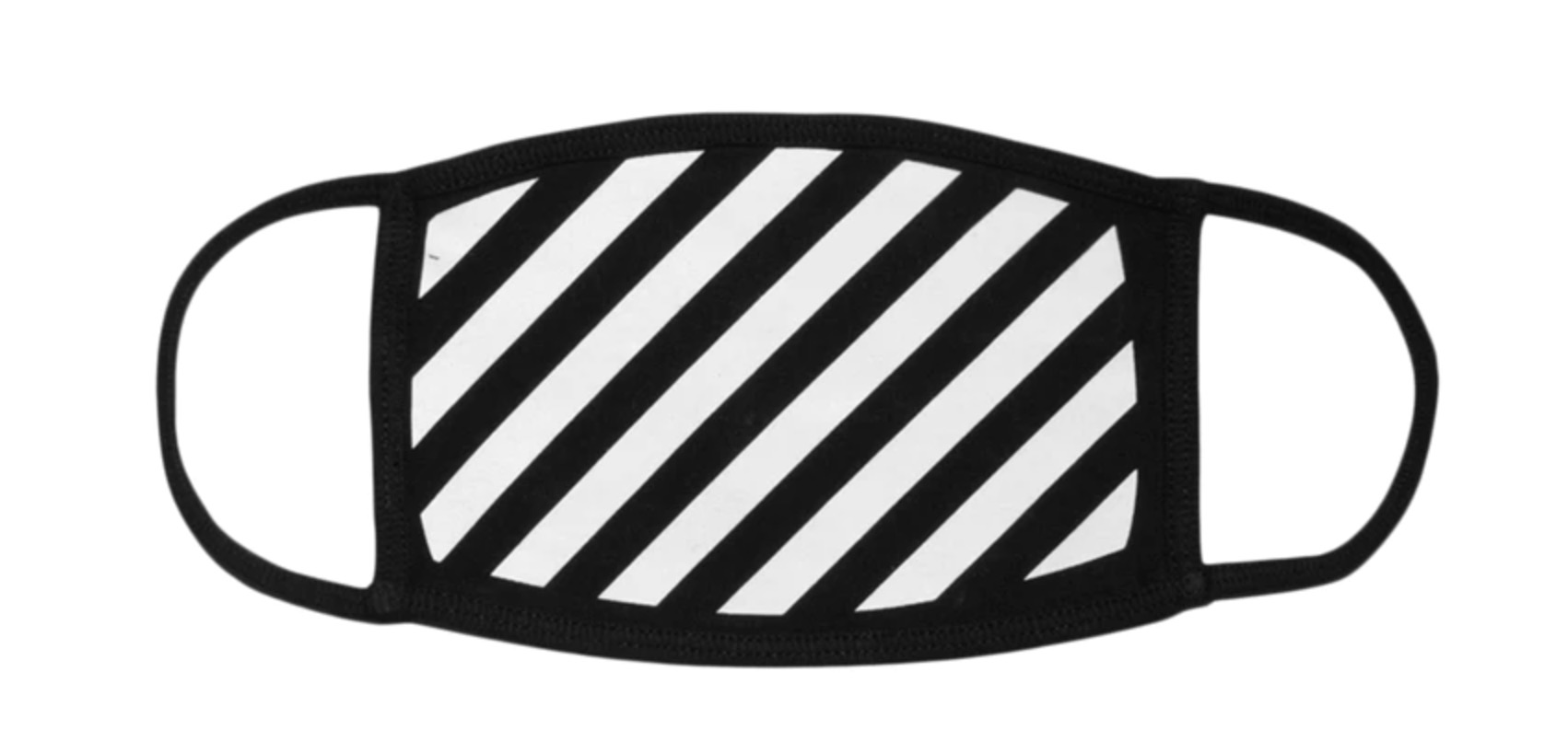 OFF-WHITE Diag Face Mask (SS19) Black:White