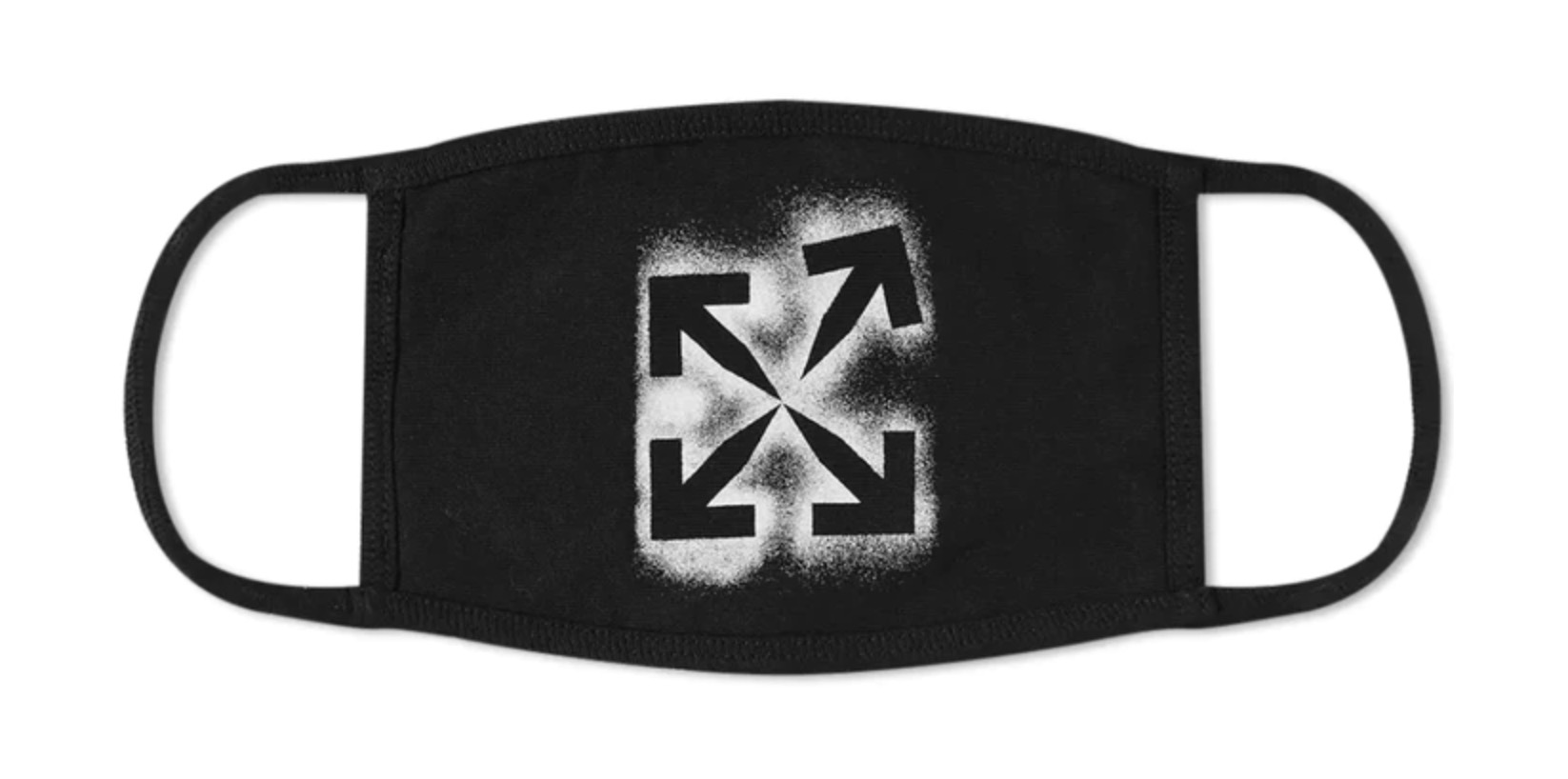 OFF-WHITE Stencil Face Mask Black:White