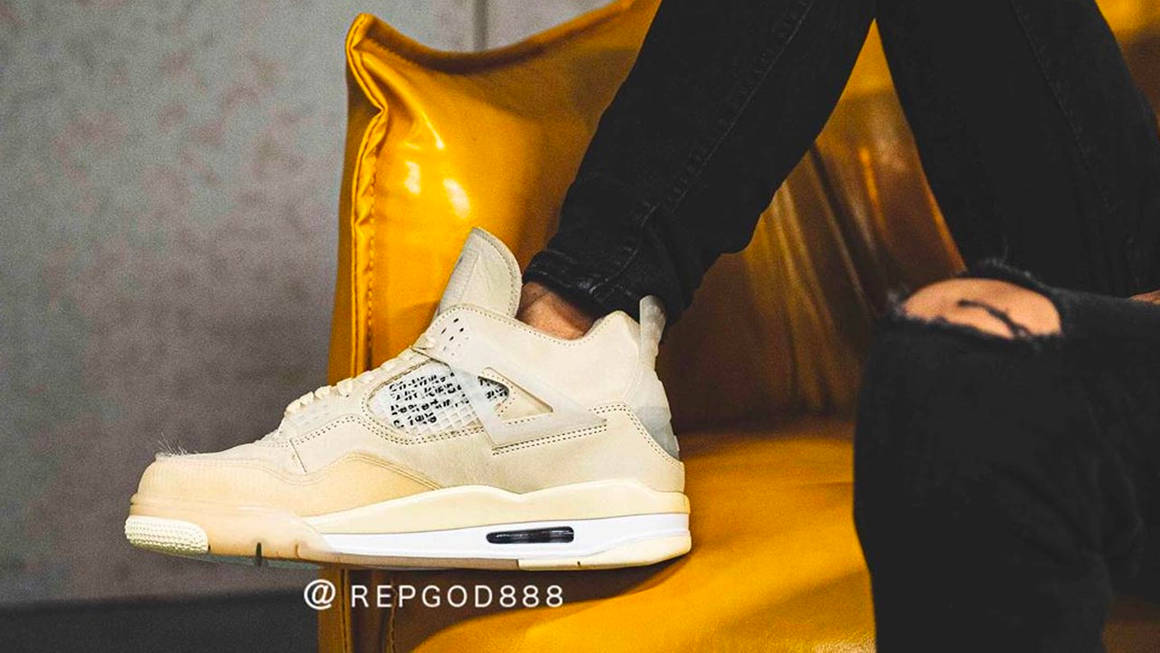 An On-Foot Look at the Off-White x Air Jordan 4 