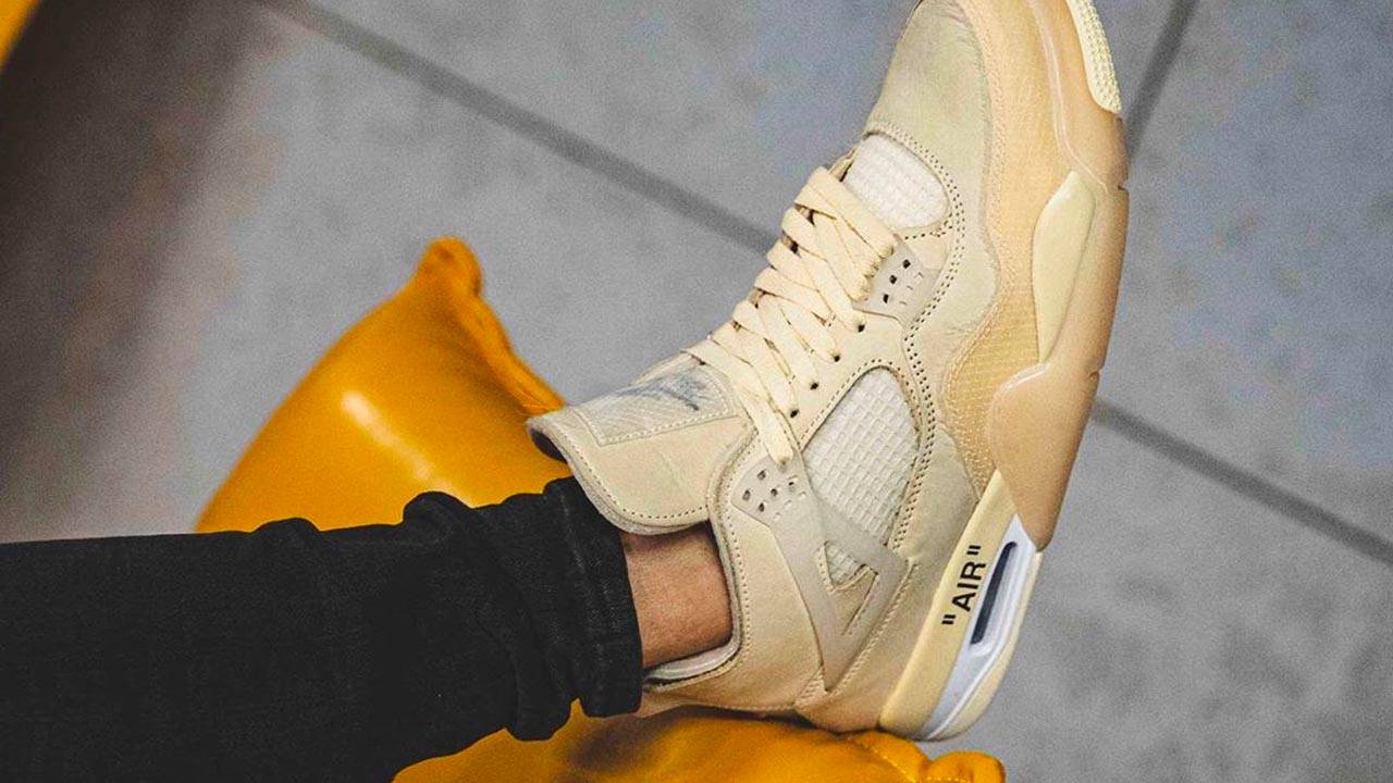 Off-White x Air Jordan 4 "Sail"