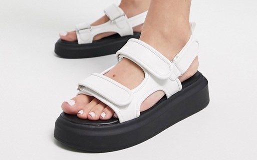 Public Desire Sammie Sandals White