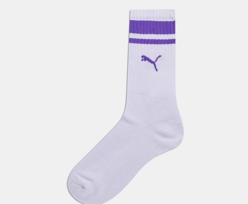 Puma Stripe Sock Purple Green