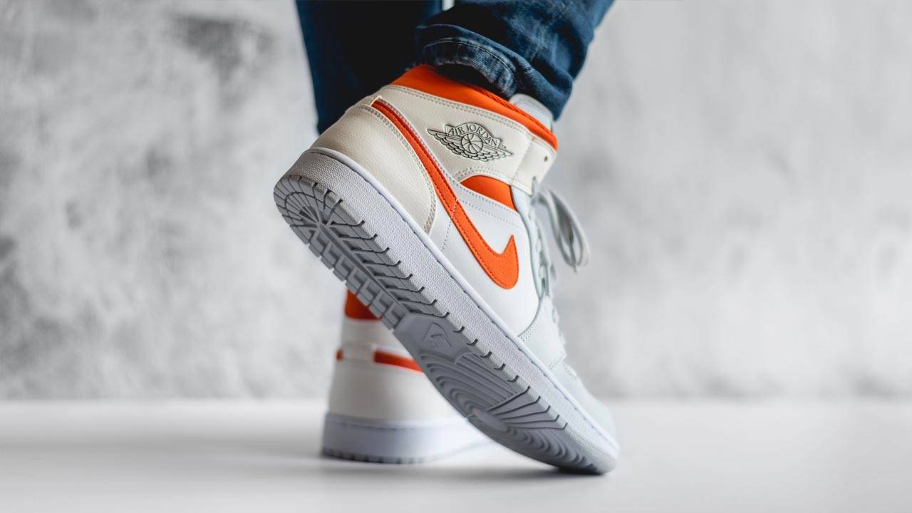 jordan 1 mid starfish pure platinum